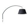 VK LEADING LIGHT VK/04386/WA/B LIV 1 х Е27 BLACK TEXTILE WALL LAMP