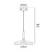LED пендел VK LEADING LIGHT VK/04413PE/OR/W/25 PIA 8W 3000K ORANGE PENDANT LAMP TRIAC DIMMABLE