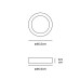 VK LEADING LIGHT VK/04416CE/AN/W/46 HART 34W 3000K ANTHRACITE CEILING LAMP TRIAC DIMMABLE