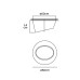 VK LEADING LIGHT VK/04418CE/AN/W/60 ELIM 42W 3000K ANTHRACITE CEILING LAMP TRIAC DIMMABLE