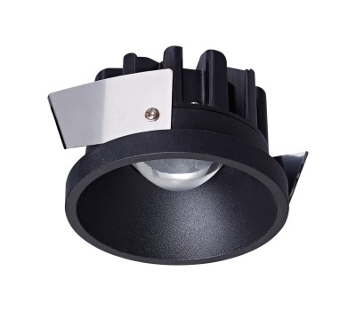 LED луна за вграждане VK LEADING LIGHT VK/04435/B/W/83 POC 11W 3000K BLACK LED RECESSED DOWNLIGHT IP44