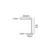 LED настолна лампа VK LEADING LIGHT VK/04456/B/W LIN 12W 3000K BLACK TABLE LAMP