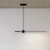 LED пендел VK LEADING LIGHT VK/04491/PE/B/W AKROVATIS 5W + 15W 3000K BLACK PENDANT LAMP