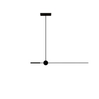 LED пендел VK LEADING LIGHT VK/04491/PE/B/C AKROVATIS 5W + 15W 4000K BLACK PENDANT LAMP