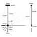 LED пендел VK LEADING LIGHT VK/04491/PE/B/W AKROVATIS 5W + 15W 3000K BLACK PENDANT LAMP