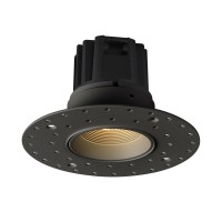 LED луна за вграждане VK LEADING LIGHT VK/04493/B/WW ABEL BLACK 9W 2700K RECESSED TRIMLESS DOWNLIGHT