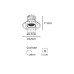LED луна за вграждане VK LEADING LIGHT VK/04493/W/C ABEL WHITE 9W 4000K RECESSED TRIMLESS DOWNLIGHT