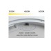 LED панел за външен монтаж VK LEADING LIGHT VK/04556/B/CCT WABI BLACK 18W CCT ROUND SUPERSLIM PANEL LAMP