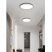 LED панел за външен монтаж VK LEADING LIGHT VK/04556/B/CCT WABI BLACK 18W CCT ROUND SUPERSLIM PANEL LAMP