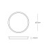 LED панел за външен монтаж VK LEADING LIGHT VK/04556/B/CCT WABI BLACK 18W CCT ROUND SUPERSLIM PANEL LAMP