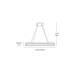 VK LEADING LIGHT VK/04568/PE/W/W/150 ORRA 101W 3000K WHITE PENDANT LAMP