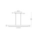 VK LEADING LIGHT VK/04569/PE/WD/W/150 47W 3000K ORRA WOOD PENDANT LAMP