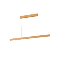 VK LEADING LIGHT VK/04569/PE/WD/W/118 41W 3000K ORRA WOOD PENDANT LAMP