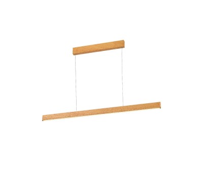 VK LEADING LIGHT VK/04569/PE/WD/W/118 41W 3000K ORRA WOOD PENDANT LAMP