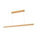 VK LEADING LIGHT VK/04569/PE/WD/W/150 47W 3000K ORRA WOOD PENDANT LAMP