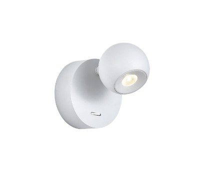 LED аплик VK LEADING LIGHT VK/04573/WA/W/W AIRA 6W 3000K WHITE WALL LAMP