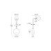 LED аплик VK LEADING LIGHT VK/04574/WA/W/W AIRA 6W 3000K WHITE WALL LAMP