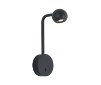 LED аплик VK LEADING LIGHT VK/04574/WA/B/W AIRA 6W 3000K BLACK WALL LAMP