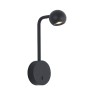 VK LEADING LIGHT VK/04574/WA/B/W AIRA 6W 3000K BLACK WALL LAMP