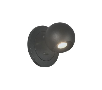 VK LEADING LIGHT VK/04575/WA/W/B AIRA 6W 3000K BLACK RECESSED WALL LAMP