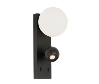 LED аплик VK LEADING LIGHT VK/04576/WA/B/W AIRA 6W+6W 3000K BLACK WALL LAMP