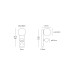 VK LEADING LIGHT VK/04576/WA/B/W AIRA 6W+6W 3000K BLACK WALL LAMP
