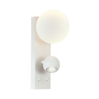LED аплик VK LEADING LIGHT VK/04576/WA/W/W AIRA 6W+6W 3000K WHITE WALL LAMP
