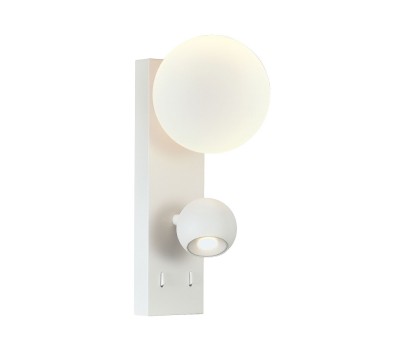 VK LEADING LIGHT VK/04576/WA/W/W AIRA 6W+6W 3000K WHITE WALL LAMP