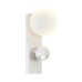 VK LEADING LIGHT VK/04576/WA/W/W AIRA 6W+6W 3000K WHITE WALL LAMP