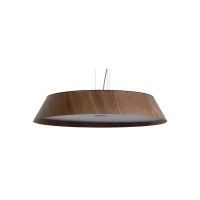 VK LEADING LIGHT VK/04579/PE/DW/W/51 40W 3000K WOODY DARK WALNUT WOOD PENDANT LAMP DIMMABLE