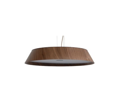 VK LEADING LIGHT VK/04579/PE/DW/W/51 40W 3000K WOODY DARK WALNUT WOOD PENDANT LAMP DIMMABLE