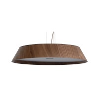 VK LEADING LIGHT VK/04579/PE/DW/W/61 50W 3000K WOODY DARK WALNUT WOOD PENDANT LAMP DIMMABLE