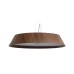 VK LEADING LIGHT VK/04579/PE/DW/W/61 50W 3000K WOODY DARK WALNUT WOOD PENDANT LAMP DIMMABLE