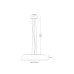 VK LEADING LIGHT VK/04579/PE/DW/W/42 35W 3000K WOODY DARK WALNUT WOOD PENDANT LAMP DIMMABLE