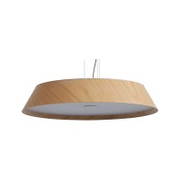 VK LEADING LIGHT VK/04579/PE/NW/W/61 50W 3000K WOODY OAK NATURAL WOOD PENDANT LAMP DIMMABLE