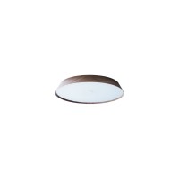VK LEADING LIGHT VK/04580/CE/DW/W/27 21W 3000K WOODY DARK WALNUT WOOD CEILING LAMP DIMMABLE