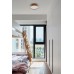 VK LEADING LIGHT VK/04580/CE/DW/W/33 28W 3000K WOODY DARK WALNUT WOOD CEILING LAMP DIMMABLE