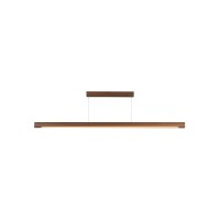 LED пендел VK LEADING LIGHT VK/04581/PE/DW/W/120 23W 3000K WOODY DARK WOOD PENDANT LAMP DALI DIMMABLE