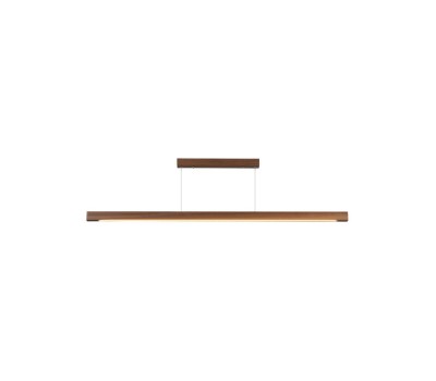 VK LEADING LIGHT VK/04581/PE/DW/W/120 23W 3000K WOODY DARK WOOD PENDANT LAMP DALI DIMMABLE