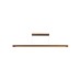VK LEADING LIGHT VK/04581/PE/DW/W/120 23W 3000K WOODY DARK WOOD PENDANT LAMP DALI DIMMABLE
