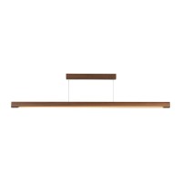VK LEADING LIGHT VK/04581/PE/DW/W/180 27W 3000K WOODY DARK WOOD PENDANT LAMP DALI DIMMABLE