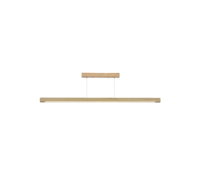 VK LEADING LIGHT VK/04581/PE/NW/W/120 23W 3000K WOODY NATURAL WOOD PENDANT LAMP DALI DIMMABLE