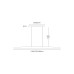 LED пендел VK LEADING LIGHT VK/04582/PE/NW/W/130 23W 3000K WOODY NATURAL WOOD PENDANT LAMP DALI DIMMABLE