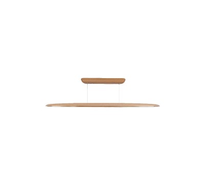 VK LEADING LIGHT VK/04582/PE/NW/W/150 25W 3000K WOODY NATURAL WOOD PENDANT LAMP DALI DIMMABLE