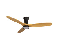 VK LEADING LIGHT VK/04666/AIR/BW/ABS AIR 22W 3000K-6000K BLACK/WOODEN GRAIN CEILING FAN