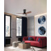 VK LEADING LIGHT VK/04667/AIR/ΒW/ABS AIR 22W 3000K-6000K BLACK/WOODEN GRAIN CEILING FAN