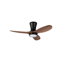 VK LEADING LIGHT VK/04667/AIR/ΒW/ABS AIR 22W 3000K-6000K BLACK/WOODEN GRAIN CEILING FAN VK LEADING LIGHT VK/04667/AIR/ΒW/ABS AIR 22W 3000K-6000K BLACK/WOODEN GRAIN CEILING FAN