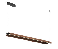 VK LEADING LIGHT VK/04679/PE/D/WW-BW/W HALO 20W 3000K WALNUT WOOD PENDANT LAMP