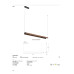 VK LEADING LIGHT VK/04679/PE/D/WW-BW/W HALO 20W 3000K WALNUT WOOD PENDANT LAMP VK LEADING LIGHT VK/04679/PE/D/WW-BW/W HALO 20W 3000K WALNUT WOOD PENDANT LAMP