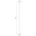VK LEADING LIGHT VK/04685/W/W/180 STILL 19W 3000K WHITE FLOOR LAMP VK LEADING LIGHT VK/04685/W/W/180 STILL 19W 3000K WHITE FLOOR LAMP